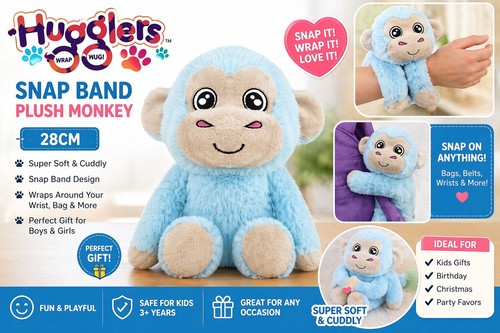 Hugglers monkey snap band - monkey,