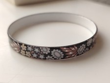 Floral Design Enamel Bangle