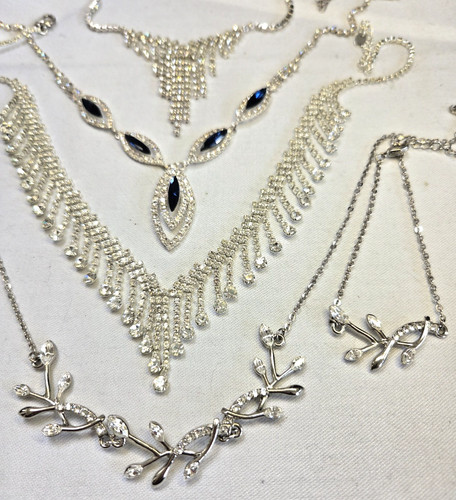 Four vintage diamante party - four,