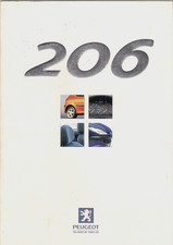 Peugeot 206 1999-2000 UK Market Brochure GTi Roland Garros XS DTurbo GLX LX L