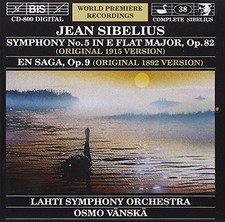 Vanska, Osmo - Sibelius: Symphony No. 5 / En Saga - Vanska, Osmo CD VSVG The The