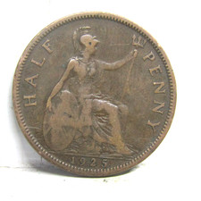 1925 Half Penny Coin George V