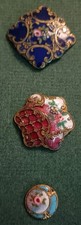 Antique French Enamed buttons