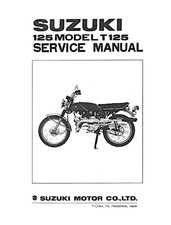 Suzuki T125 Stinger 1970 Service Manual