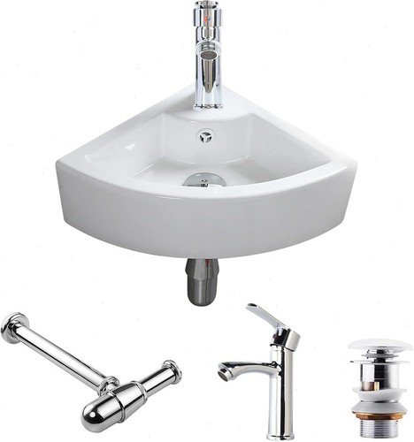 Wall mounted corner vessel - mounted,