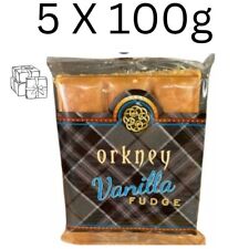 Orkney Vanilla Fudge 5 X 100g/Scottish Gifts Christmas/Birthday Treats/Party