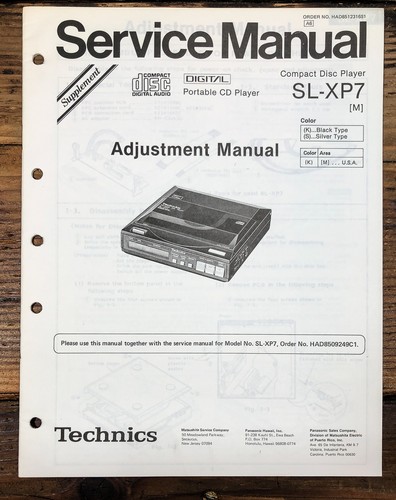 Technics xp7 player - cd,
