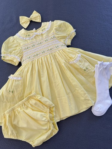 Beautiful yellow smocked - yellow,
