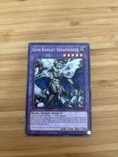 YUGIOH GEM-KNIGHT SERAPHINITE SECRET RARE 1ST EDITION NM SHVA-EN048