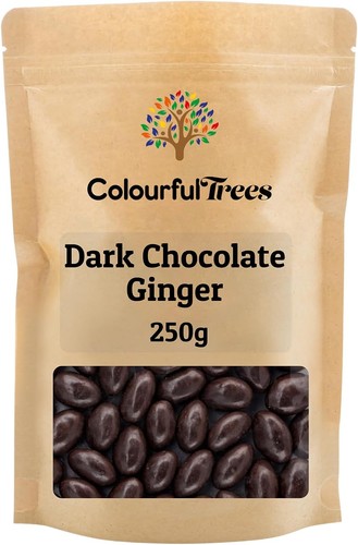 Dark chocolate ginger 250g - dark,