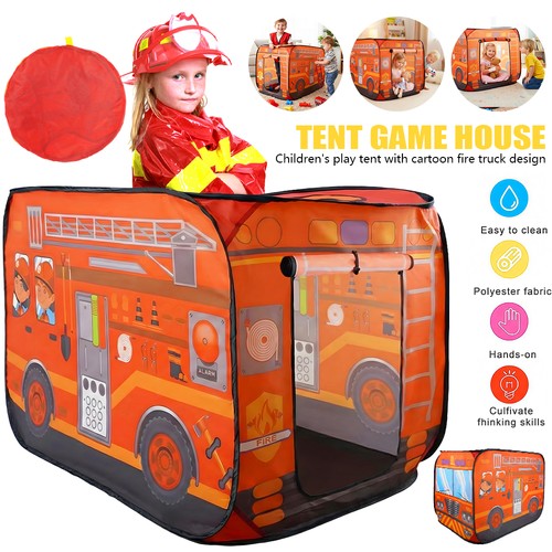 Fire truck tent foldable - fire, pop