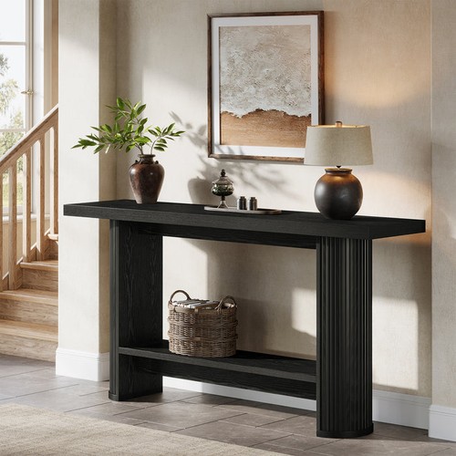 Inch black console table - 55,