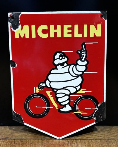 Heavy enamel metal garage sign - metal,