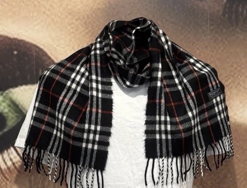 Burberry vintage scarf black - burberry,