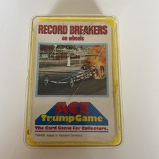 Record Breakers on Wheels Ace Trump Game Full Set Dragsters Racing Cars