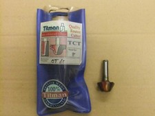 OT60 x 8mm shank. Titman Tools industrial TCT Chamfer router cutter.
