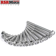 M6 Titanium Hex Flange Bolts Screws 10-70mm x 1.0 - Various Sizes