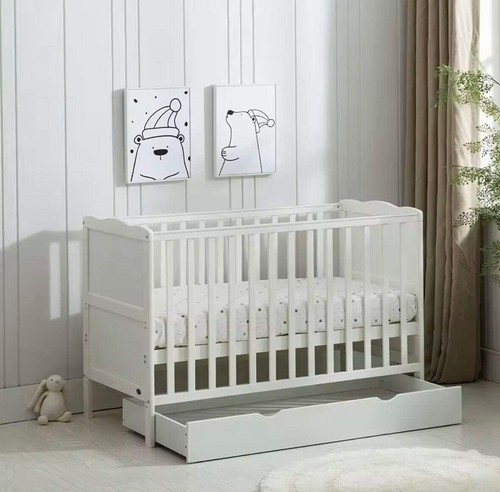 Baby toddler wooden cot bed - toddler,