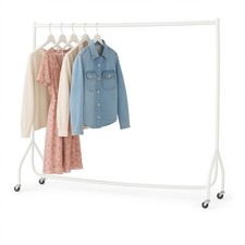 Heavy duty white clothes rail - clothes,