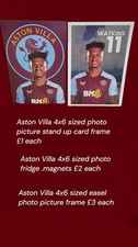 ASTON VILLA FC PHOTO CARDS PHOTO MAGNETS AND EASEL PICTURE PHOTO FRAMES