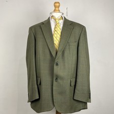 Gurteen Tweed Blazer Jacket Men's 46R Light Green Check Country Sports Shooting
