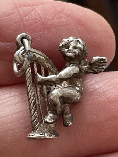 Vintage sterling silver cherub - vintage,