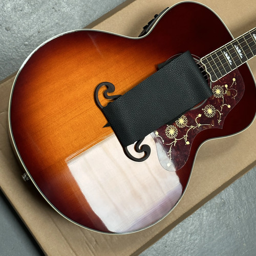 Sunburst acoustic guitar - acoustic,