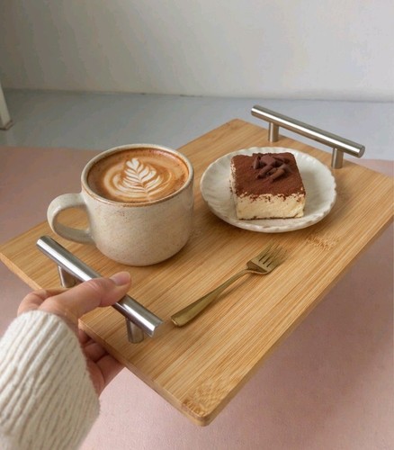 Wooden tray with - wooden,