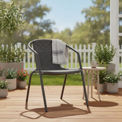 Wicker garden chairs set 4 - garden,