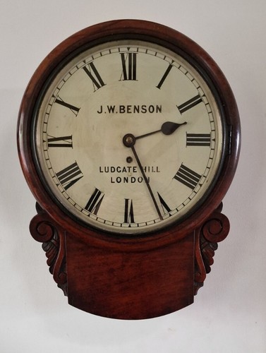 Antique wall clock - antique, j.w