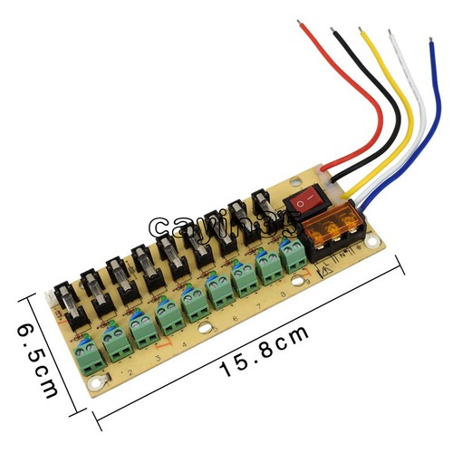 Power distribution 9 way - dc,