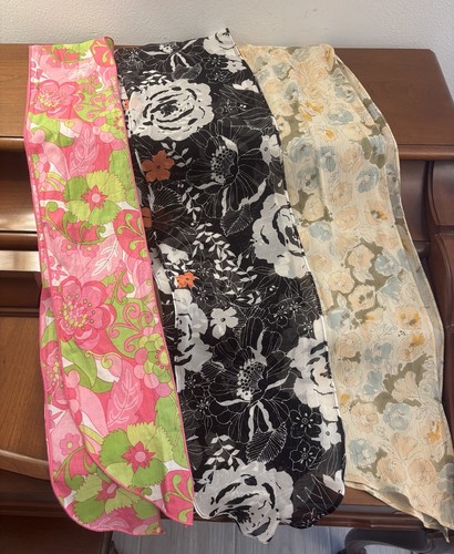 Vintage floral scarf bundle - floral,
