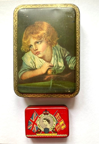 Vintage advertising tins - 2x,