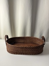 Brown wicker basket with