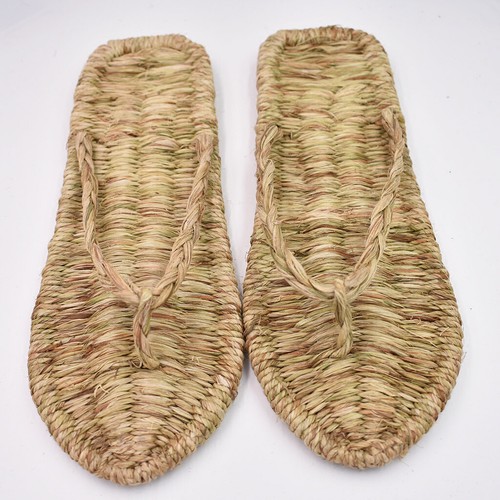 Mens womens straw slippers - straw,