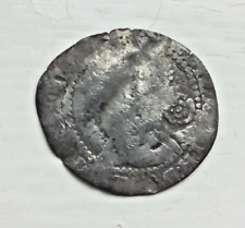 Genuine Tudor Silver Coin: Elizabeth I 1560 Threehalfpenny Piece