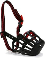 Ancol Anti-Scavenge Dog Muzzle Allows Dog to Pant & Drink Size 14cm Nose