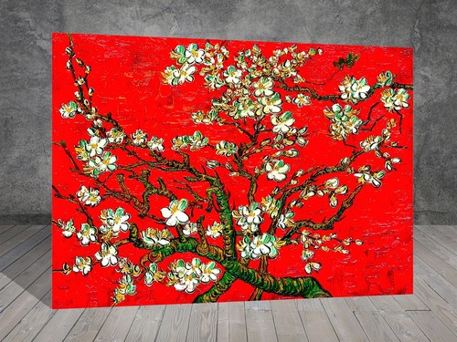 Van gogh red almond - gogh, blossom