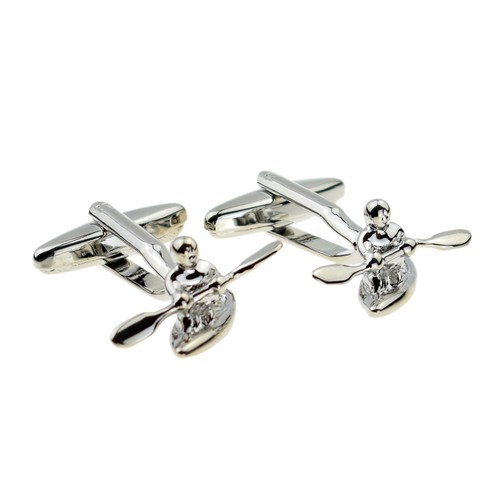 Canoeist canoe cufflinks - canoeist,