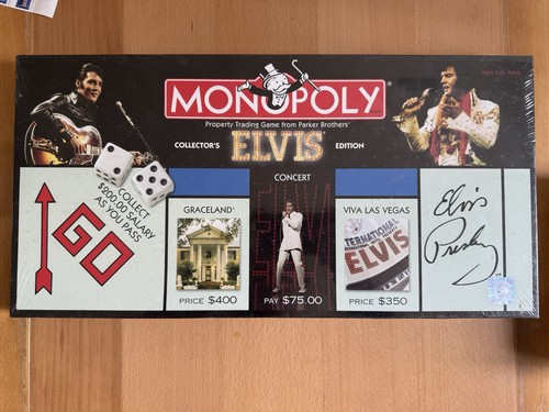 Parker brothers monopoly elvis - parker,