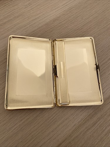 Vintage cigarette case - cigarette, tan