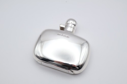 Antique solid silver hip - silver,