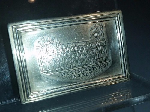 1902 solid silver matchbox - solid,