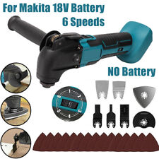 For Makita 18V Li-ion Cordless Oscillating Multi Tool 6 SPEED with Accessories