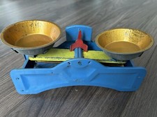 Vintage 1950’s Tin Plate Toy Scales AC Series British Complete With Original Box