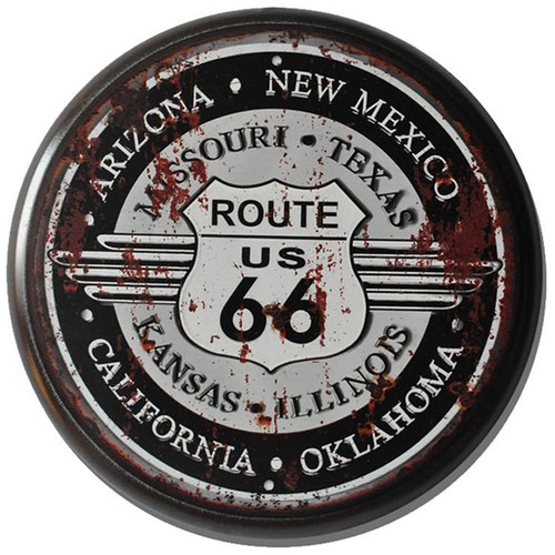Route 34cm circular metal - "route,