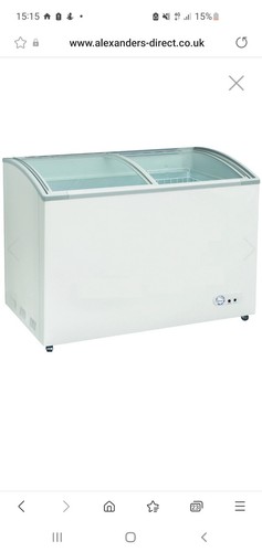 Ice cream display freezer - cream,