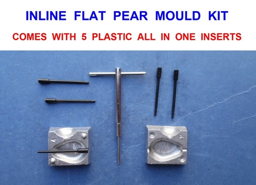 5oz inline flat pear mould - inline,