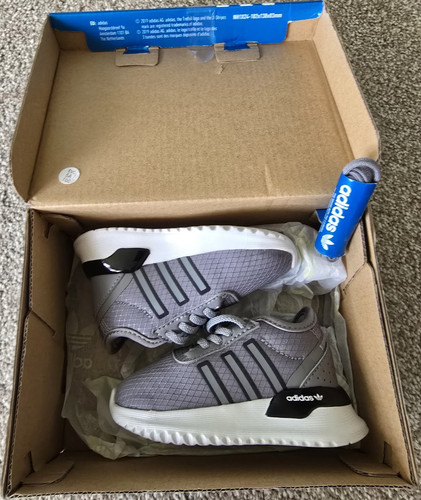 Grey adidas baby trainers - c3,