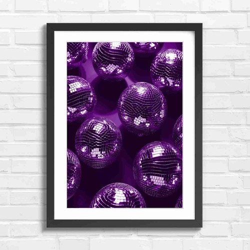 Pink disco ball - disco, lights